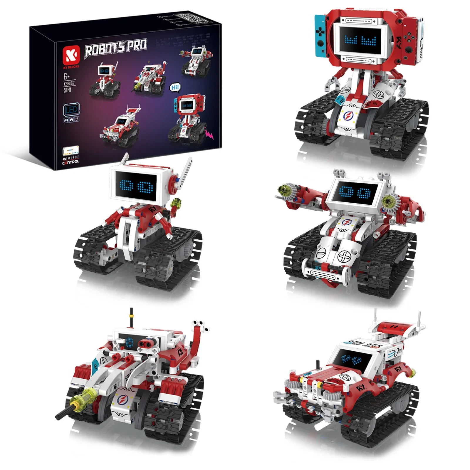 Kids Education App Free - 5 in 1 Transformable RC Robot