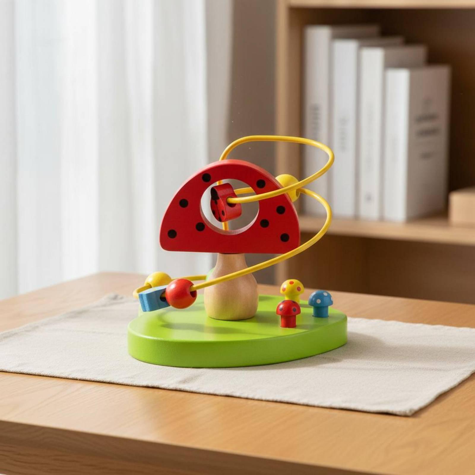 Kids Education Center - Educational Wooden Bead Maze Toy for
