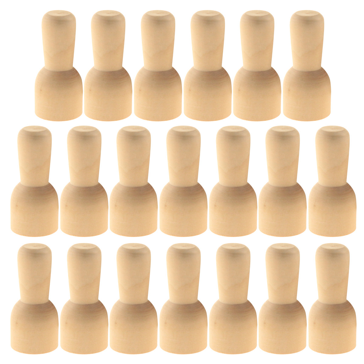 Kids Education Drawing - 20Pcs DIY Wooden Puppet Unfinished Craft
