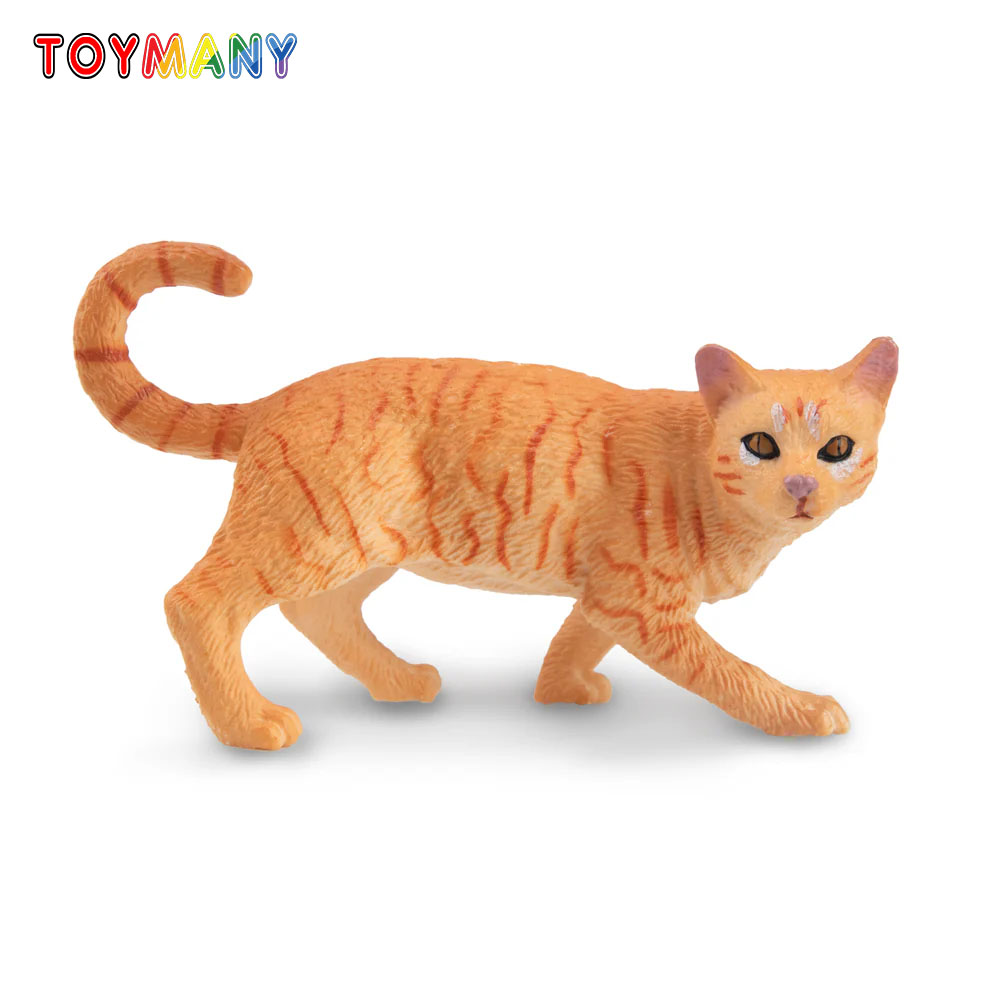 Kids Educational Game - Toymany Simulation Striding Orange Tabby Cat
