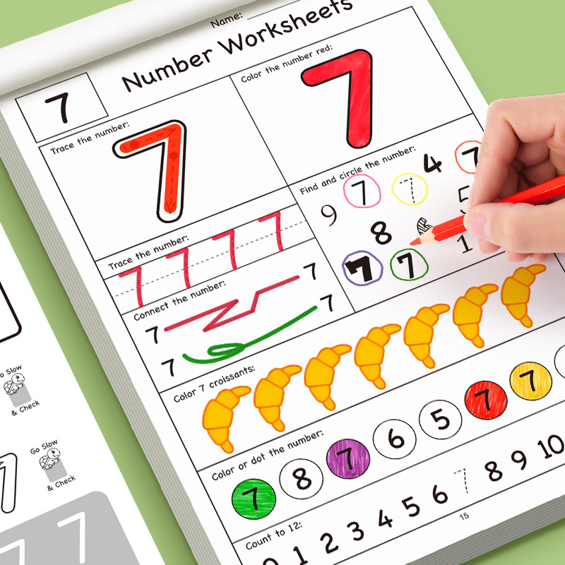32-Page Illustrated Math Workb - огляд і ціна Learning Workbook Preschool
