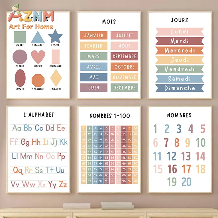 English French Number Alphabet - огляд і ціна Kids Educational - Alphabet Numbers & More