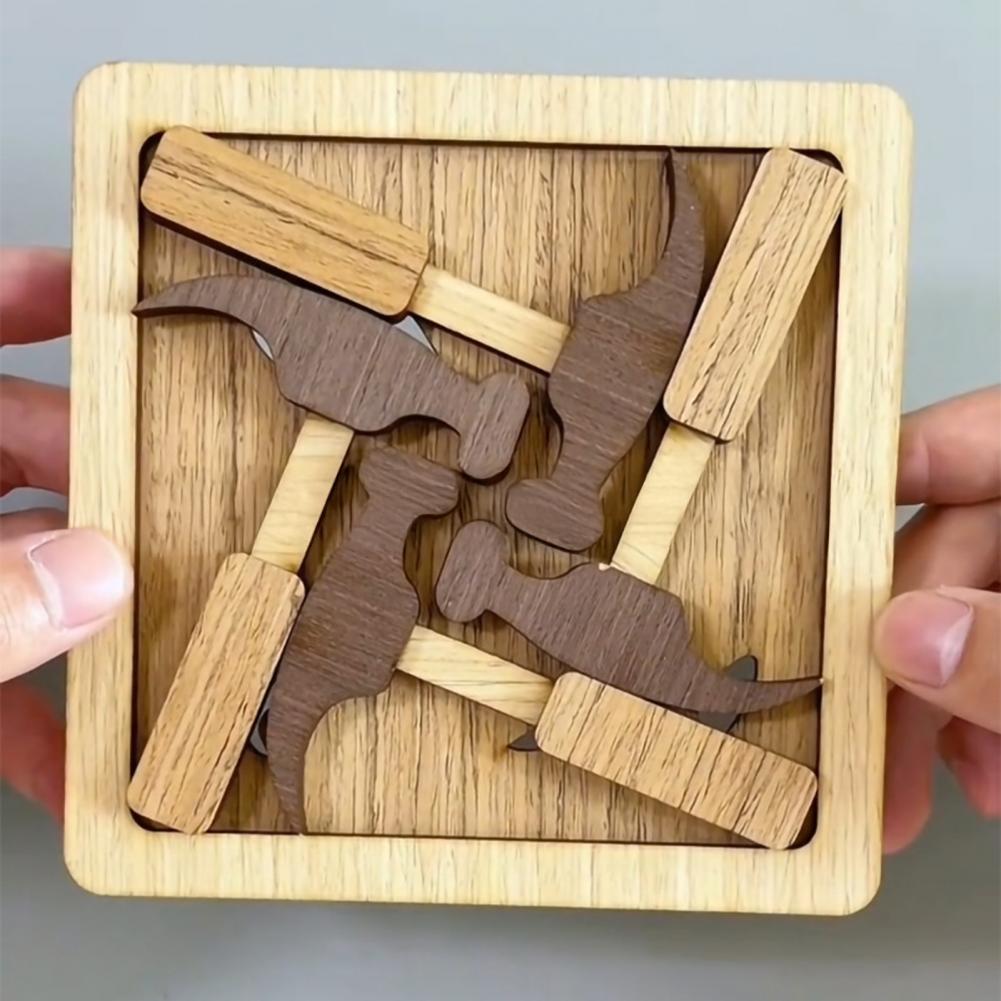 Wooden Puzzle Toy Wooden Hamme - огляд і ціна Kids Education Allowance