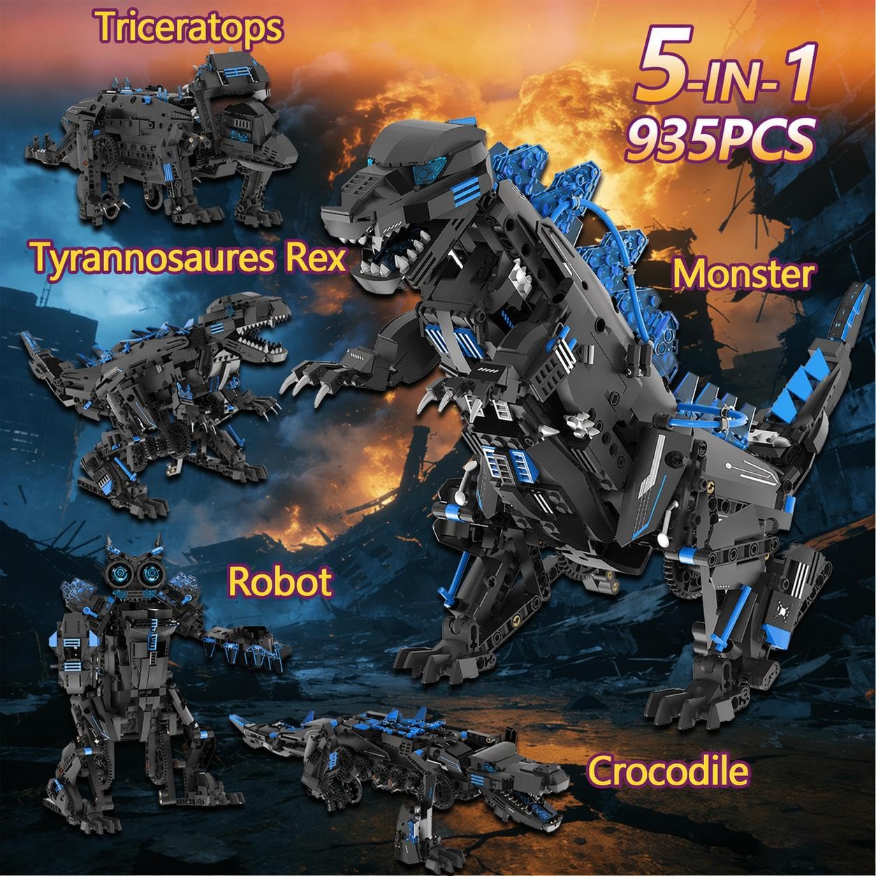 5-in-1 Transformable STEM Robo - огляд і ціна Kids Education App Free