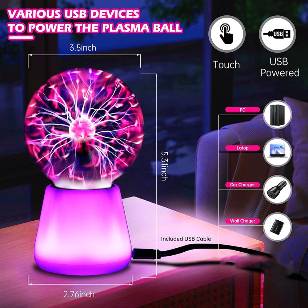 Plasma Ball Lamp Interactive T - огляд і ціна Globe Interactive Light