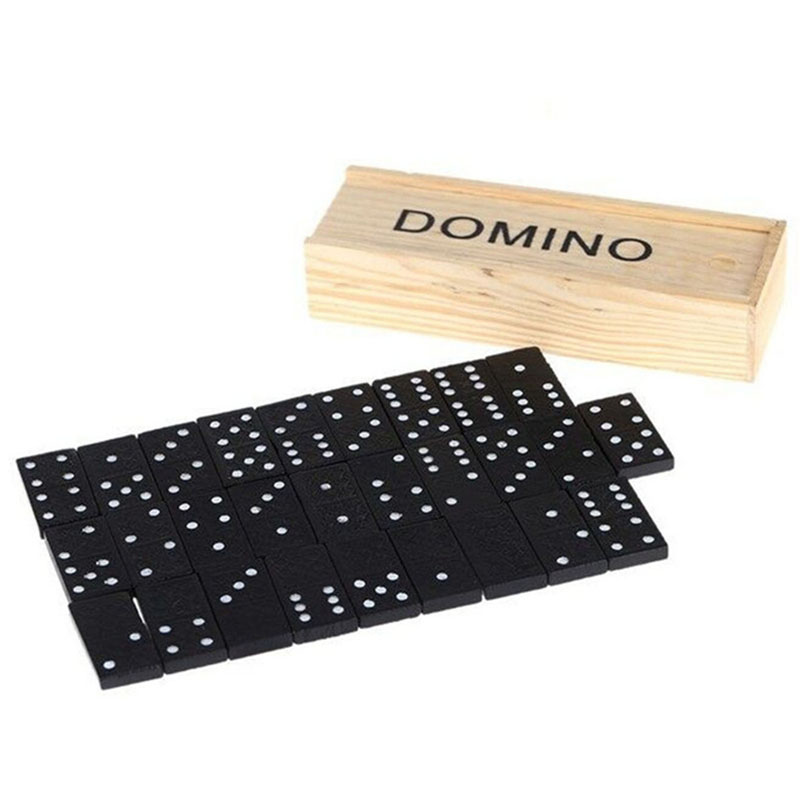 28pcs/Set Wooden Domino Board  - огляд і ціна Kids Education Table