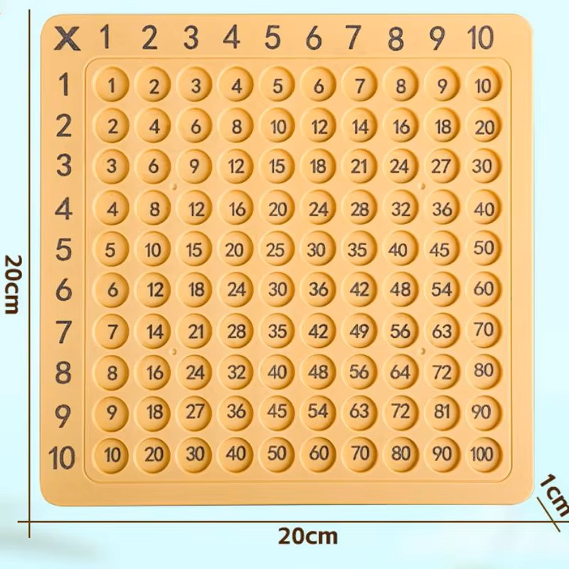 99 Multiplication Board Montes - огляд і ціна Kids Education Table