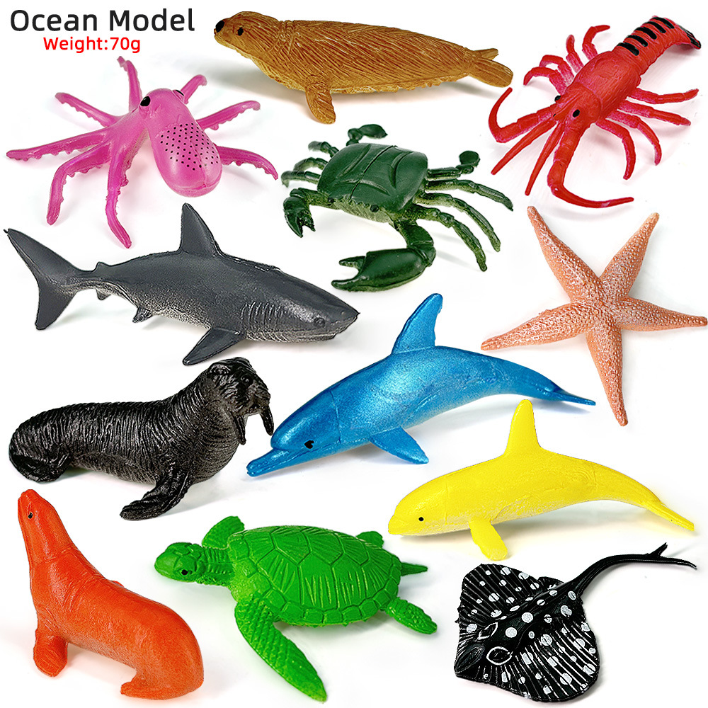 12pcs Ocean Sea Life Set Anima - огляд і ціна Kids Educational Game