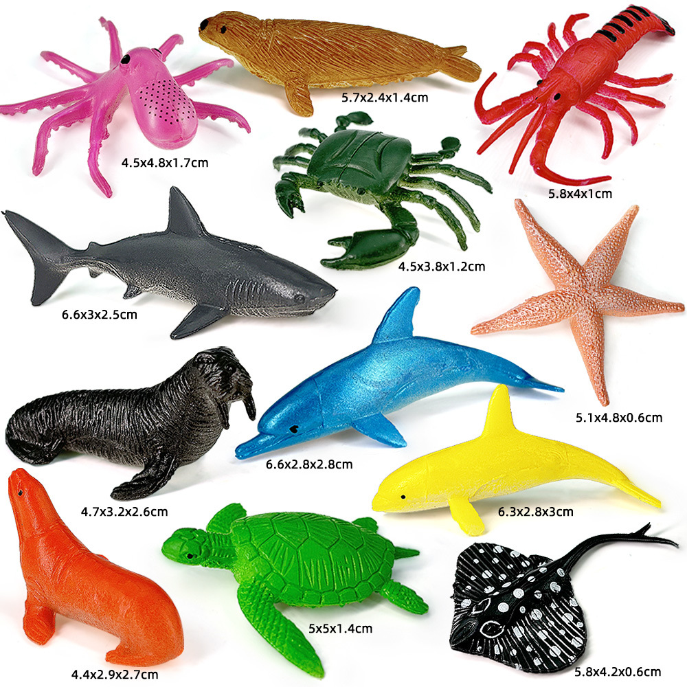 12pcs Ocean Sea Life Set Anima - огляд і ціна Kids Educational Game