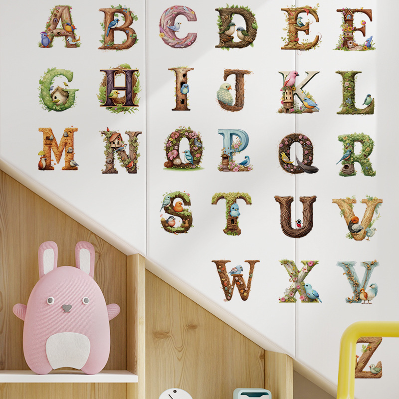 Cute Alphabet Vinyl Wall Decal - огляд і ціна Abc Kids Early Education