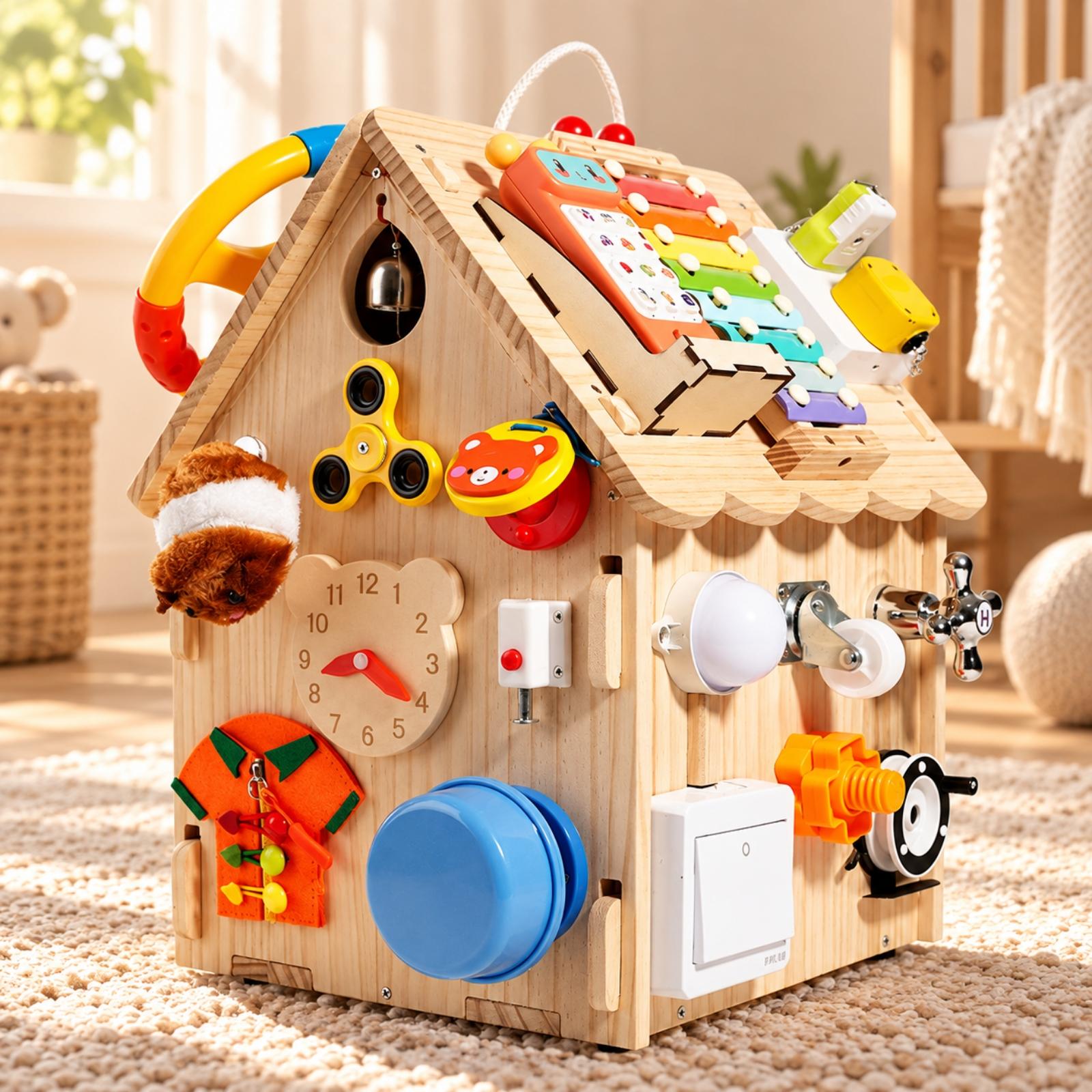 Montessori Wooden Busy Board H - огляд і ціна Kids Education Center