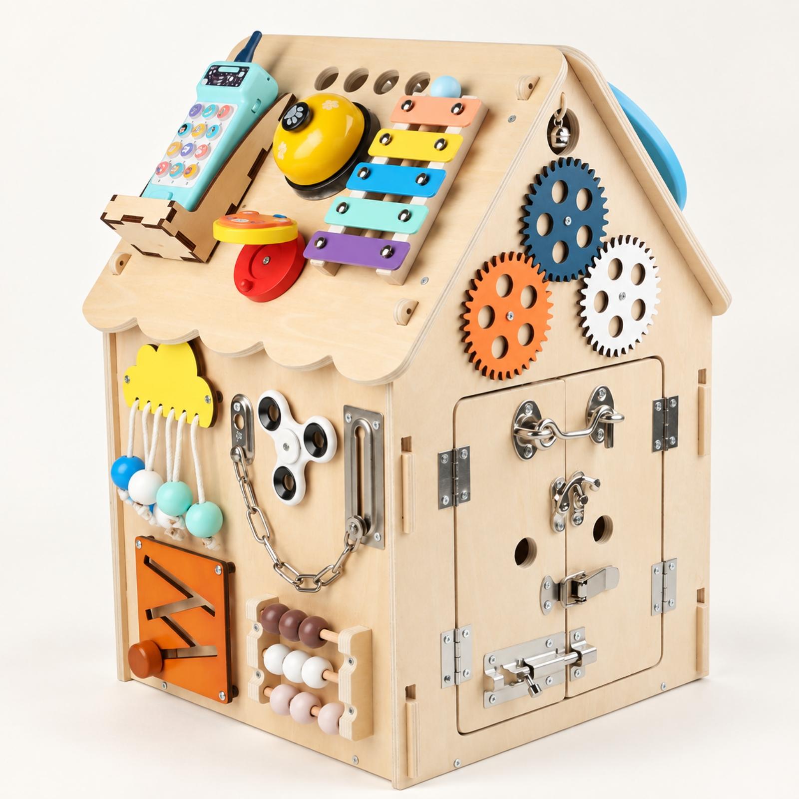 Montessori Wooden Busy Board H - огляд і ціна Kids Education Center