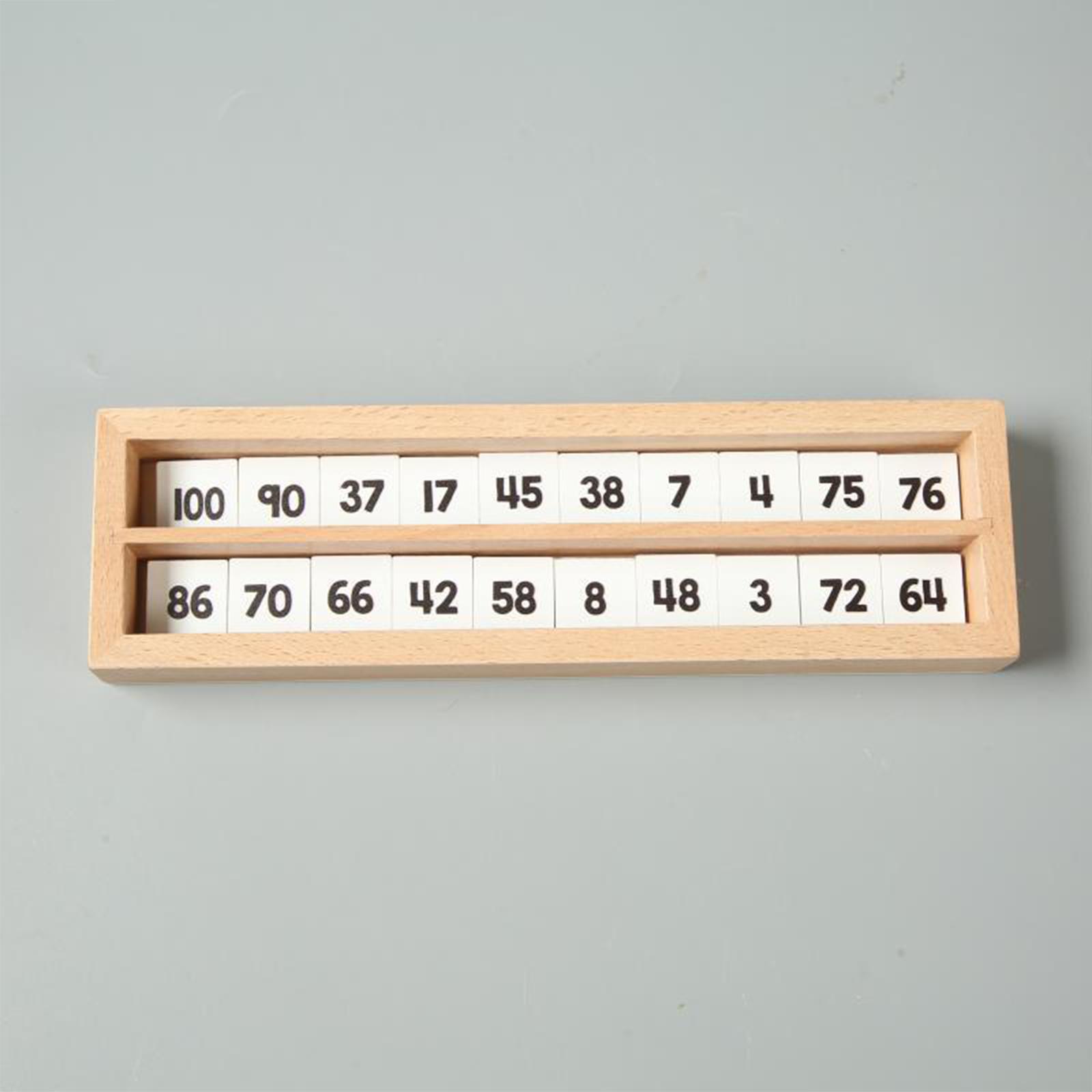 Wooden 1-100 Number Board Deve - огляд і ціна Kids Education Table