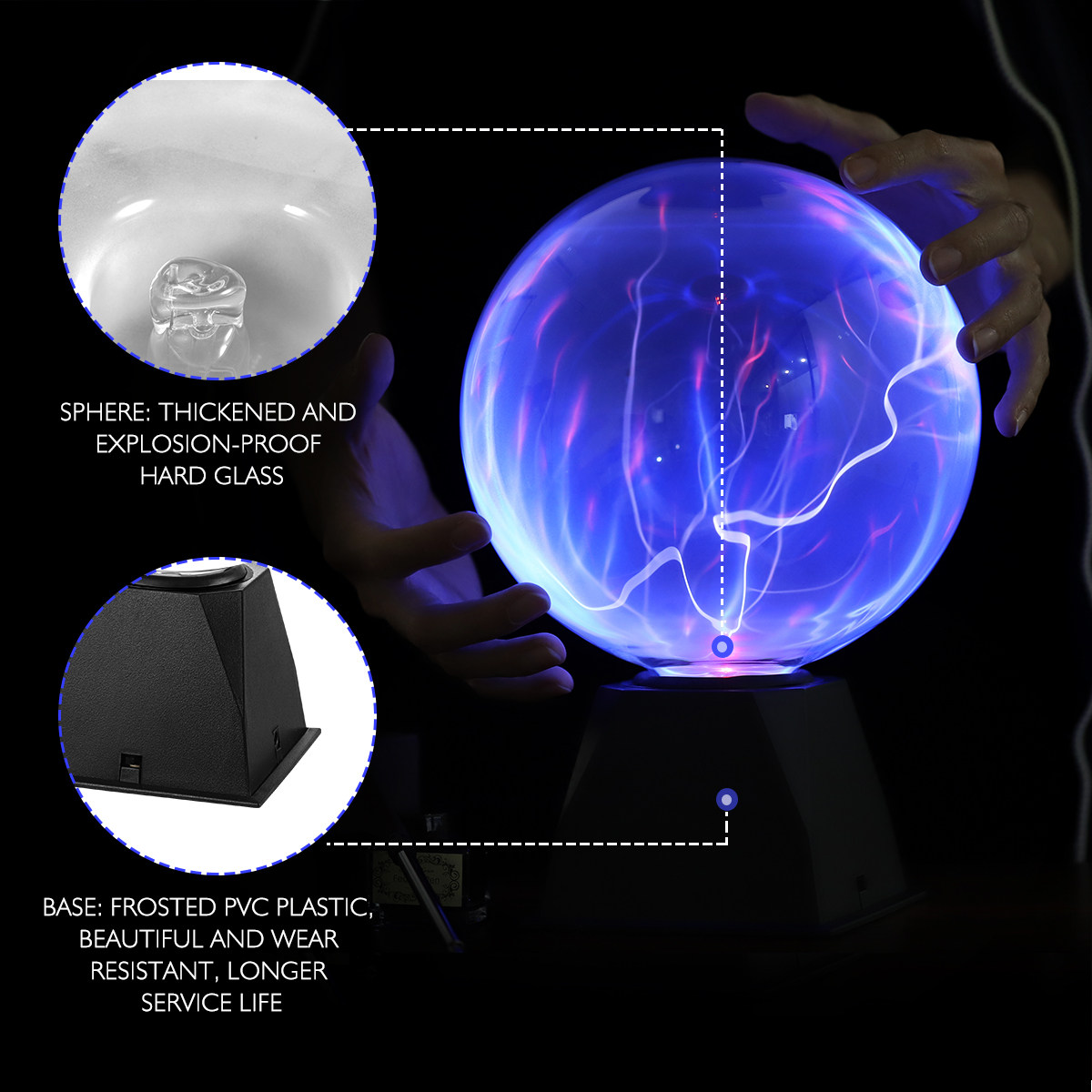 8 Inch Plasma Globe Lamp Educa - огляд і ціна Globe Interactive Light