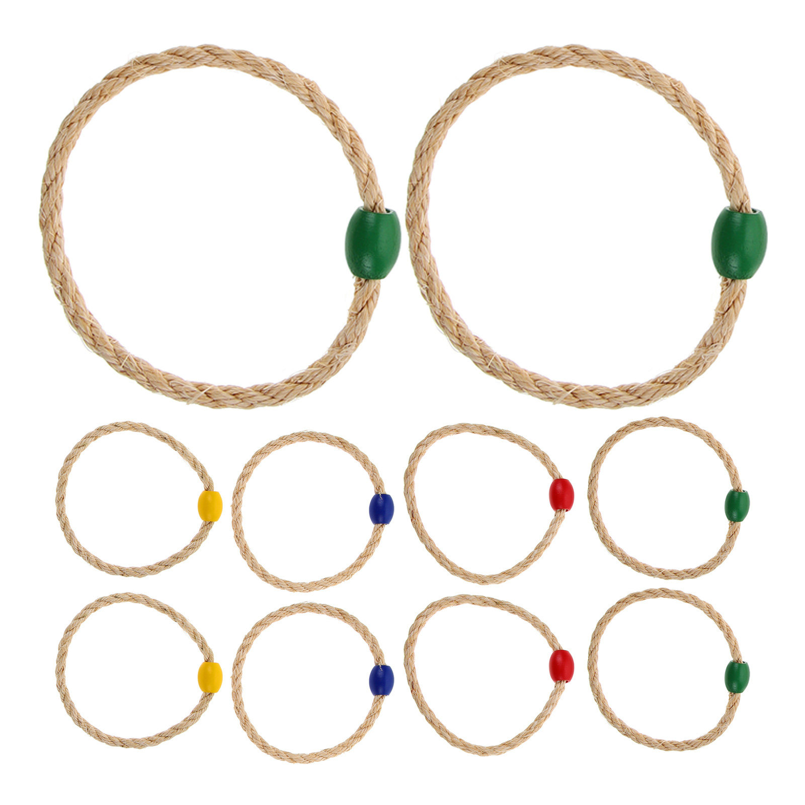 10Pcs Wooden Style Twine Ring  - огляд і ціна Kids Educational Game