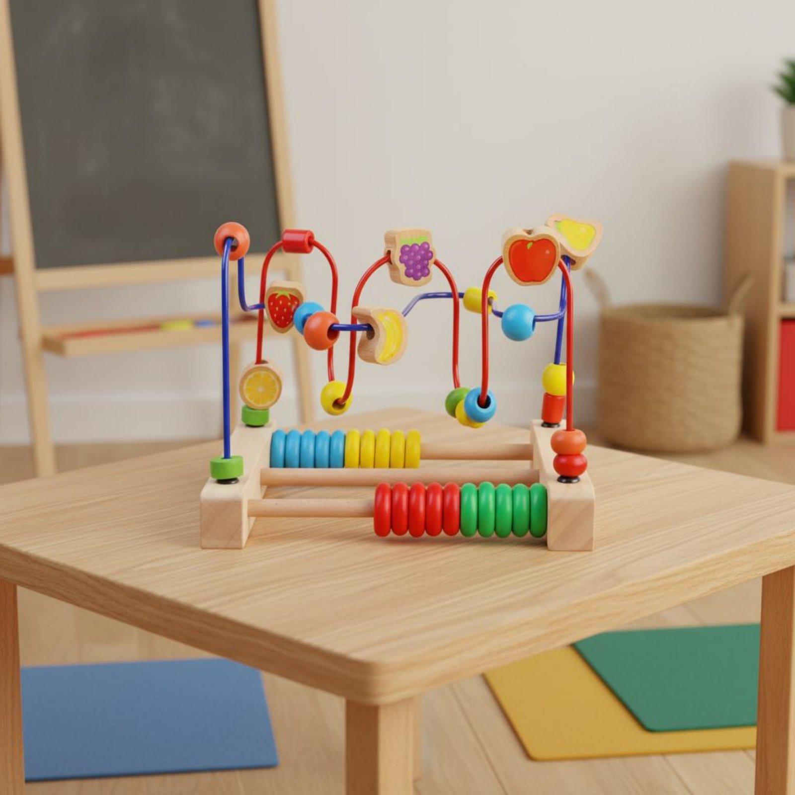 Educational Wooden Bead Maze T - огляд і ціна Kids Education Center
