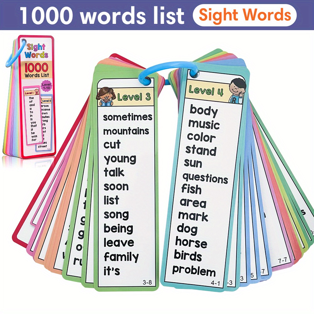 1000 Sight Words Flash Cards f - огляд і ціна Kids Education Words