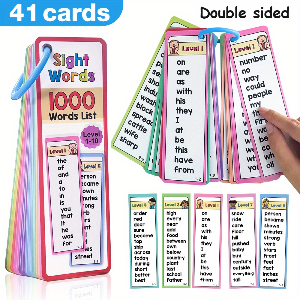 1000 Sight Words Flash Cards f - огляд і ціна Kids Education Words