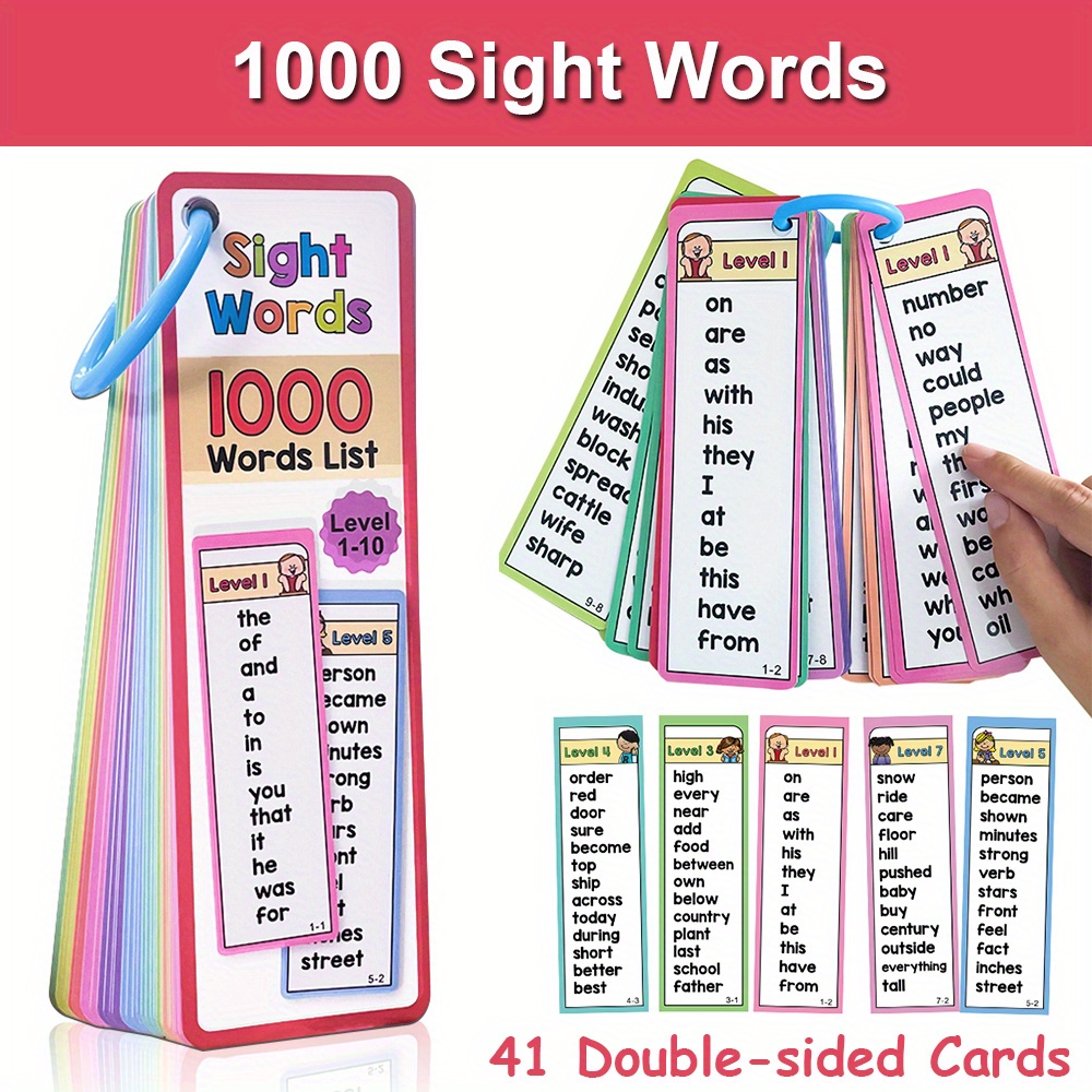 1000 Sight Words Flash Cards f - огляд і ціна Kids Education Words