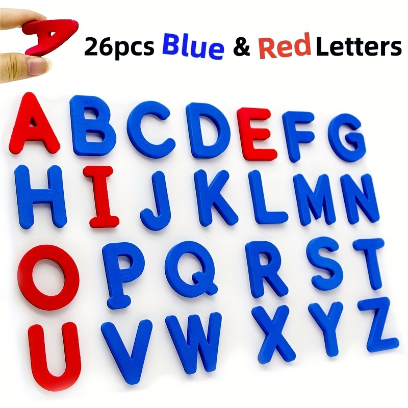 Red & Blue English Letter Magn - огляд і ціна Kids Educational - Alphabet Numbers & More
