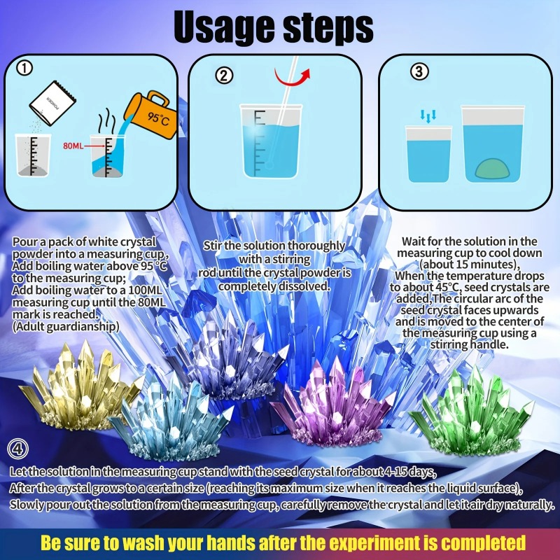 DIY Crystal Growing Science Ex - огляд і ціна Kids Education Allowance