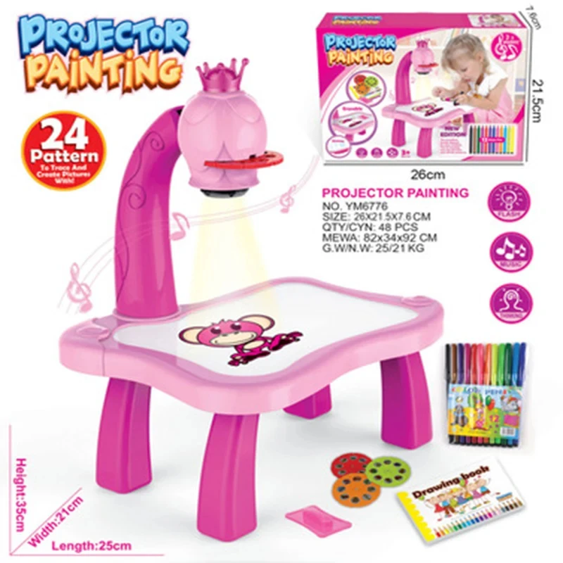 Children LED  Projector Art  D - огляд і ціна Kids Education Table