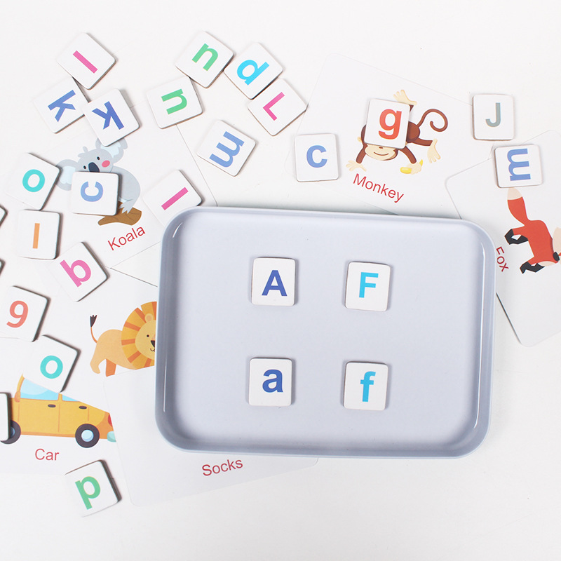 Wooden Puzzle Flash Cards Game - огляд і ціна Kids Education Words