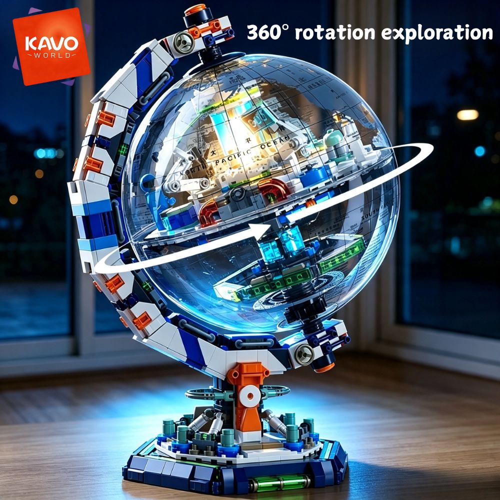 KAVOWORLD 1793pcs Space Statio - огляд і ціна Globe Interactive Light