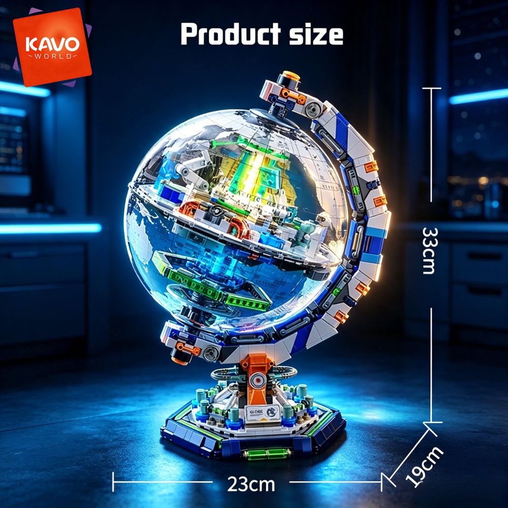 KAVOWORLD 1793pcs Space Statio - огляд і ціна Globe Interactive Light