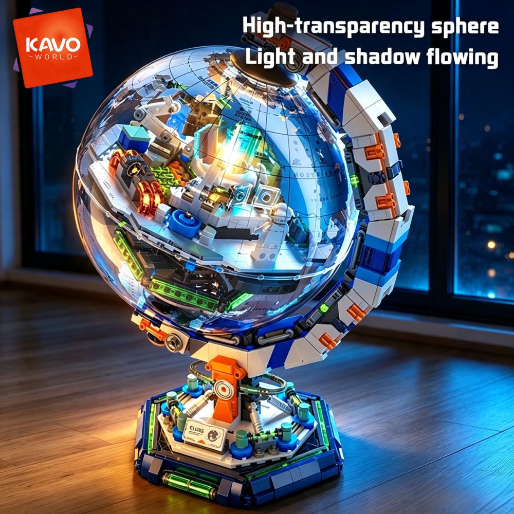 KAVOWORLD 1793pcs Space Statio - огляд і ціна Globe Interactive Light