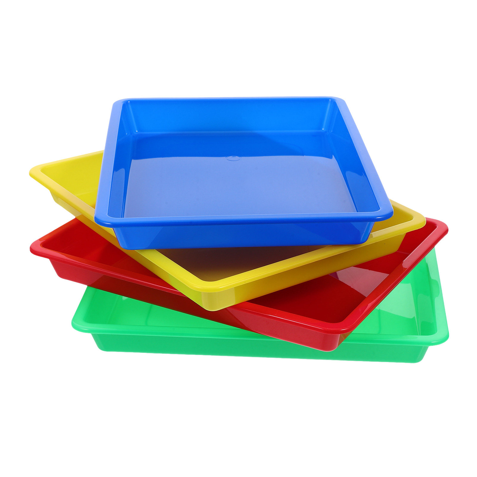 4Pcs Plastic Colorful Storage  - огляд і ціна Kids Education Center